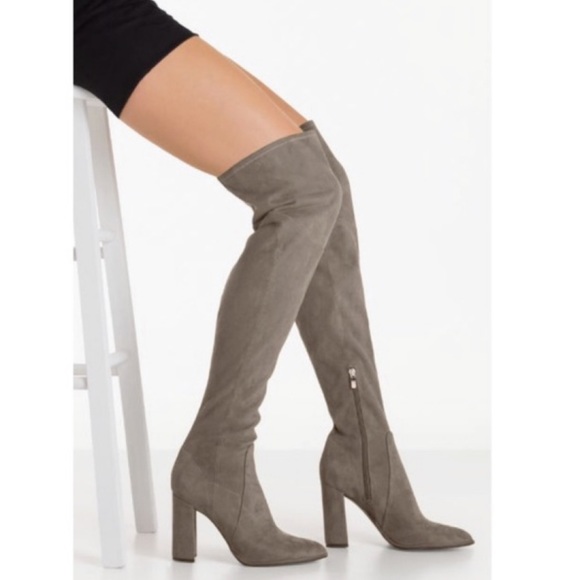 Marc Fisher Over the Knee Suede Boots - Picture 6 of 6